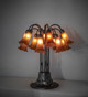 Amber Tiffany Pond Lily 12 Light Table Lamp (273103)