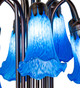 Blue Tiffany Pond Lily 12 Light Table Lamp (273106)