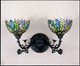 Meyda Tiffany - 27393 - Two Light Wall Sconce - Tiffany Honey Locust - Mahogany Bronze