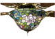 Meyda Tiffany - 27448 - Fan Light Fixture - Tiffany Rosebush - Mahogany Bronze
