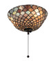 Tiffany Fishscale Fan Light Fixture (27451)