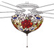 Meyda Tiffany - 27458 - Fan Light Fixture - Renaissance Rose - Mahogany Bronze