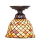 Tiffany Fishscale One Light Flushmount (276082)