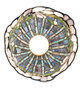 Tiffany Flowering Lotus One Light Flushmount (276089)