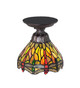Tiffany Hanginghead Dragonfly One Light Flushmount (276102)