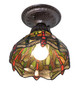 Tiffany Hanginghead Dragonfly One Light Flushmount (276102)