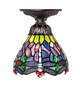 Tiffany Hanging Head Dragonfly One Light Flushmount (276103)