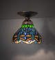 Tiffany Hanginghead Dragonfly One Light Flushmount (276106)