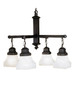 Meyda Tiffany - 27621 - Four Light Chandelier - Bungalow - Mahogany Bronze
