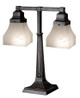 Meyda Tiffany - 27625 - Two Light Table Lamp - Bungalow - French Bronzed