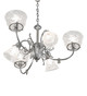 Gas & Electric Six Light Chandelier (276512)