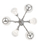 Gas & Electric Six Light Chandelier (276512)