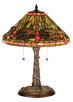 Meyda Tiffany - 27812 - Three Light Table Lamp - Tiffany Dragonfly - Mahogany Bronze