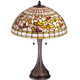 Meyda Tiffany - 27824 - Two Light Table Lamp - Tiffany Turning Leaf - Mahogany Bronze