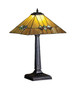 Meyda Tiffany - 27855 - One Light Table Lamp - Martini Mission - Mahogany Bronze/Hi-Lited Craftsman Brown