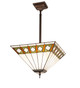 Meyda Tiffany - 279669 - Three Light Pendant - Diamond Band Mission - Mahogany Bronze
