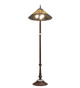 Tiffany Jeweled Peacock Three Light Floor Lamp (280073)