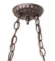 Green Billiard Six Light Oblong Pendant (28500)