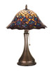 Meyda Tiffany - 28568 - One Light Accent Lamp - Tiffany Peacock Feather - Mahogany Bronze