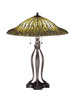 Meyda Tiffany - 29385 - Table Lamp - Tiffany Lotus Leaf - Mahogany Bronze