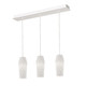 AFX Lighting - CNDP05MBWHLNR3 - Three Light Pendant - Candace - Satin Nickel