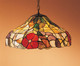 Meyda Tiffany - 31622 - Three Light Pendant - Peony - Beige Lt Blue Flame Pink
