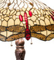 Tiffany Hanginghead Dragonfly Three Light Table Lamp (31664)