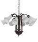 White 12 Light Chandelier (32216)