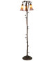 Amber/Purple Three Light Floor Lamp (38635)