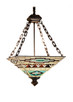 Meyda Tiffany - 47596 - Four Light Inverted Pendant - Valencia Mission - Ebna Amber Beige Meyda Tiffany - 47596 - Four Light Inverted Pendant - Valencia Mission - Ebna Amber Beige