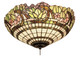 Meyda Tiffany - 47608 - Three Light Flushmount - Handel Grapevine - Mahogany Bronze