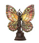 Meyda Tiffany - 48018 - Two Light Accent Lamp - Butterfly Lady - Mahogany Bronze
