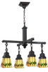 Meyda Tiffany - 48033 - Four Light Chandelier - Martini Mission - Mahogany Bronze
