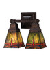 Meyda Tiffany - 48188 - Two Light Wall Sconce - Prairie Dragonfly - Mahogany Bronze