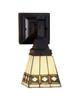 Meyda Tiffany - 48191 - One Light Wall Sconce - Diamond Band Mission - Mahogany Bronze
