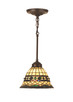 Meyda Tiffany - 48921 - One Light Mini Pendant - Tiffany Roman - Rust