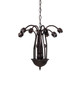 Stained Glass Pond Lily Seven Light Chandelier (49252)