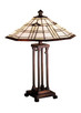 Meyda Tiffany - 50281 - Two Light Table Lamp - Arrowhead Mission - Mahogany Bronze