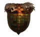 Meyda Tiffany - 51851 - One Light Wall Sconce - Oak Leaf & Acorn - Antique Copper