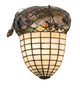 Meyda Tiffany - 51852 - One Light Wall Sconce - Oak Leaf & Acorn - Antique Copper