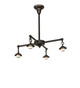 Meyda Tiffany - 62742 - Four Light Chandelier Hardware - Craftsman - Craftsman Brown