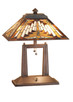 Meyda Tiffany - 66530 - Two Light Table Lamp - Nuevo - Craftsman Brown