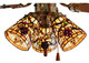 Meyda Tiffany - 67013 - Fan Light Shade - Jeweled Grape - Antique Brass