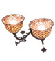 Tiffany Fishscale Two Light Wall Sconce (67383)