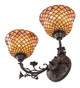 Tiffany Fishscale Two Light Wall Sconce (67383)