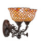 Tiffany Fishscale Two Light Wall Sconce (67383)
