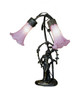 Meyda Tiffany - 68596 - Two Light Accent Lamp - Pink Pond Lily - Mahogany Bronze Meyda Tiffany - 68596 - Two Light Accent Lamp - Pink Pond Lily - Mahogany Bronze