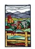 Meyda Tiffany - 69398 - Window - Rooster - Antique Copper