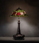 Tiffany Rosebush Three Light Table Lamp (71388)