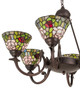 Tiffany Rosebush Six Light Chandelier (72651)